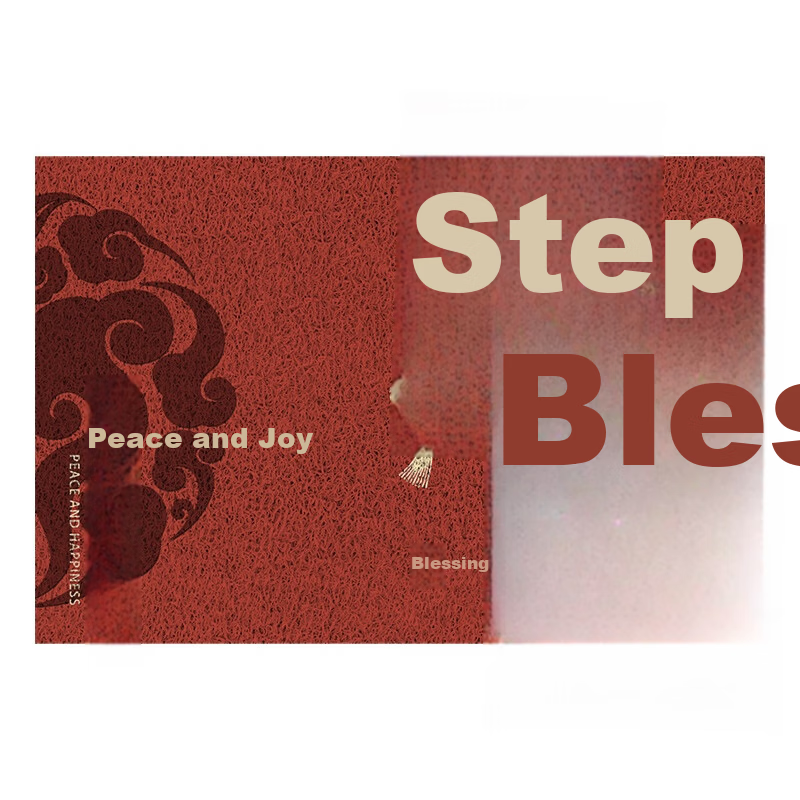 Bodisi Entrance Door Mat, Customizable Non-Slip Dust-Proof Easy-Clean Coir Doormat 120x80CM