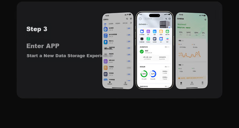 UGREEN Private Cloud DXP4800 Plus 8GB RAM 8TB 4-Bay NAS Network Storage Personal Cloud Hard Drive Home Server 10GbE Port Mobile Tablet Expansion 54