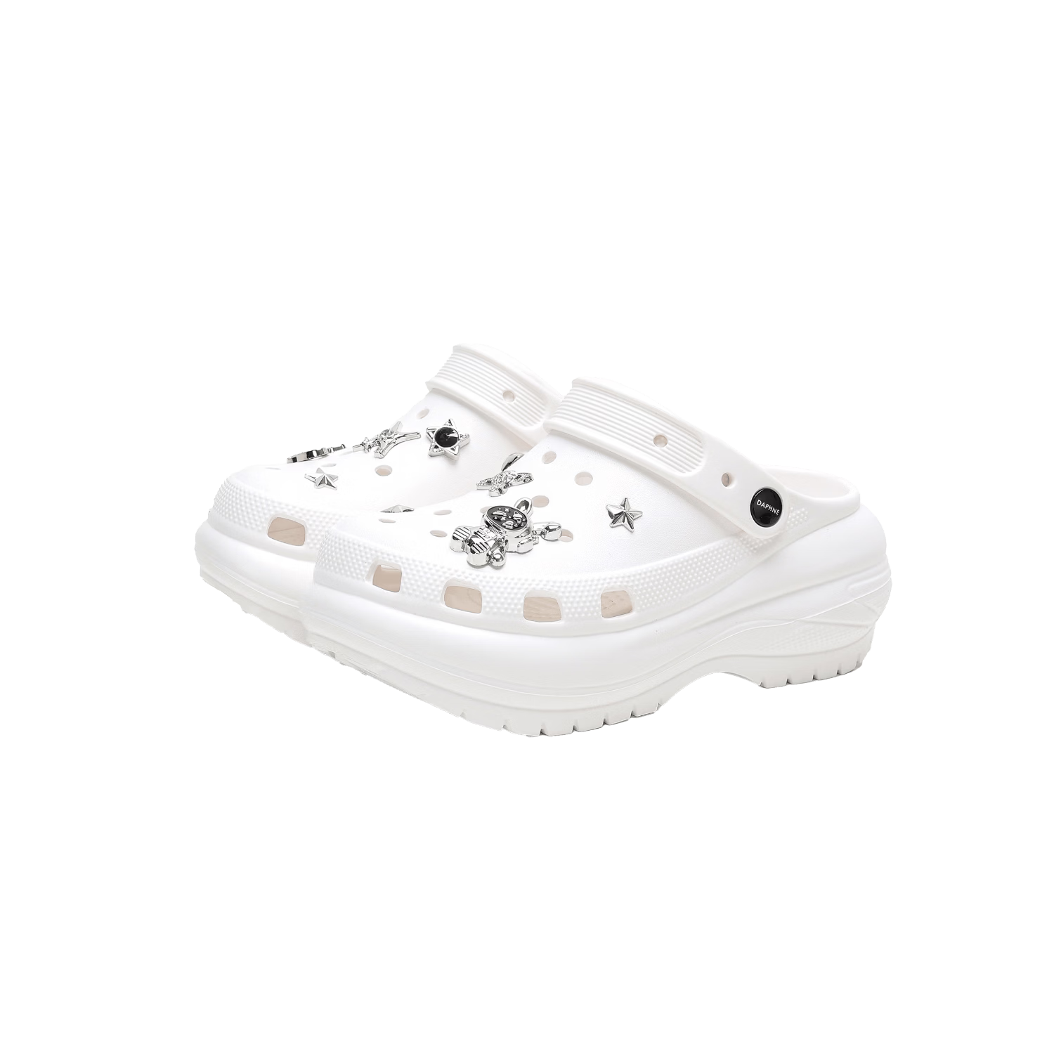 DAPHNE Women's Cloud Hole Shoes 2026 New Summer Soft Sole Thick Sole Height Increasing Casual Sandals