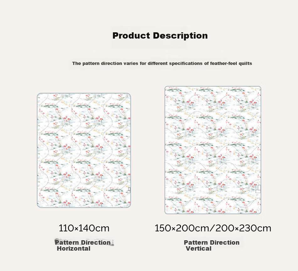 Cutelife Baby and Toddler Air Conditioning Quilt Bamboo Cotton Baby Blanket Kindergarten Four Seasons Spring and Autumn Quilt 110*140 Beach Flamingo 15