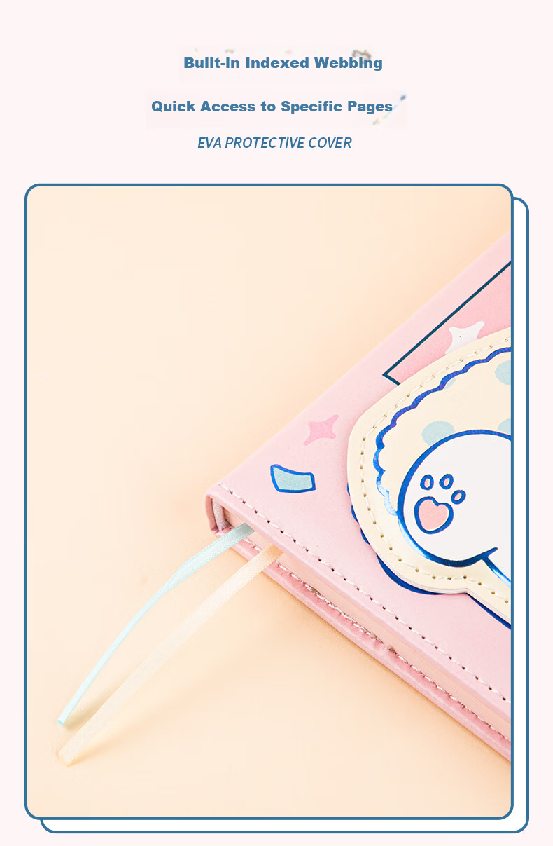 GuangBo X Sanrio Square Leather Pocket Notebook, Half-Person Fish Design, High Aesthetic Value, Magnetic Clasp, Colorful Inner Pages, Pocket Diary, 80 Sheets, 98*98mm, KT81315 7