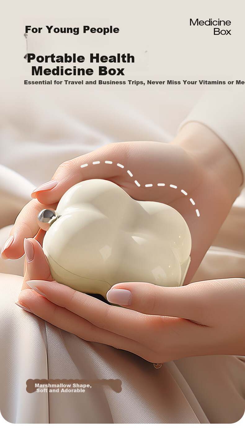 Dopamine Flower Portable Weekly Sealed Pill Organizer by Fan Ye 3