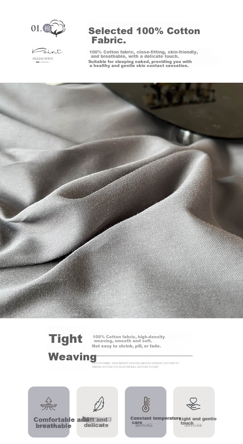 CROWN Single Cotton Bed Sheet 60s 1.8x2.3m 100% Cotton A-Class Student Dormitory Hotel Dustproof Duvet Cover 4