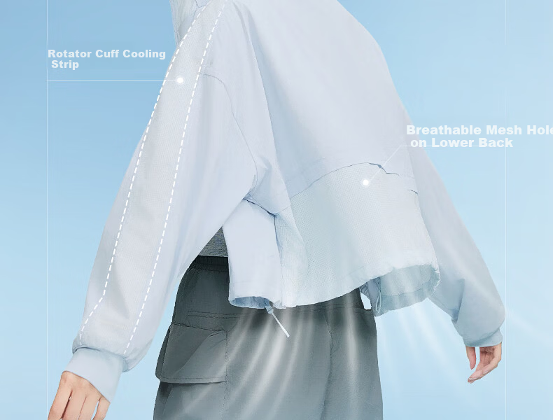 Meilicheng Hou Minghao Same Style Cool and Breathable Sunscreen Jacket for Women UV Protection Slim Fit Antibacterial Coat FS001 22