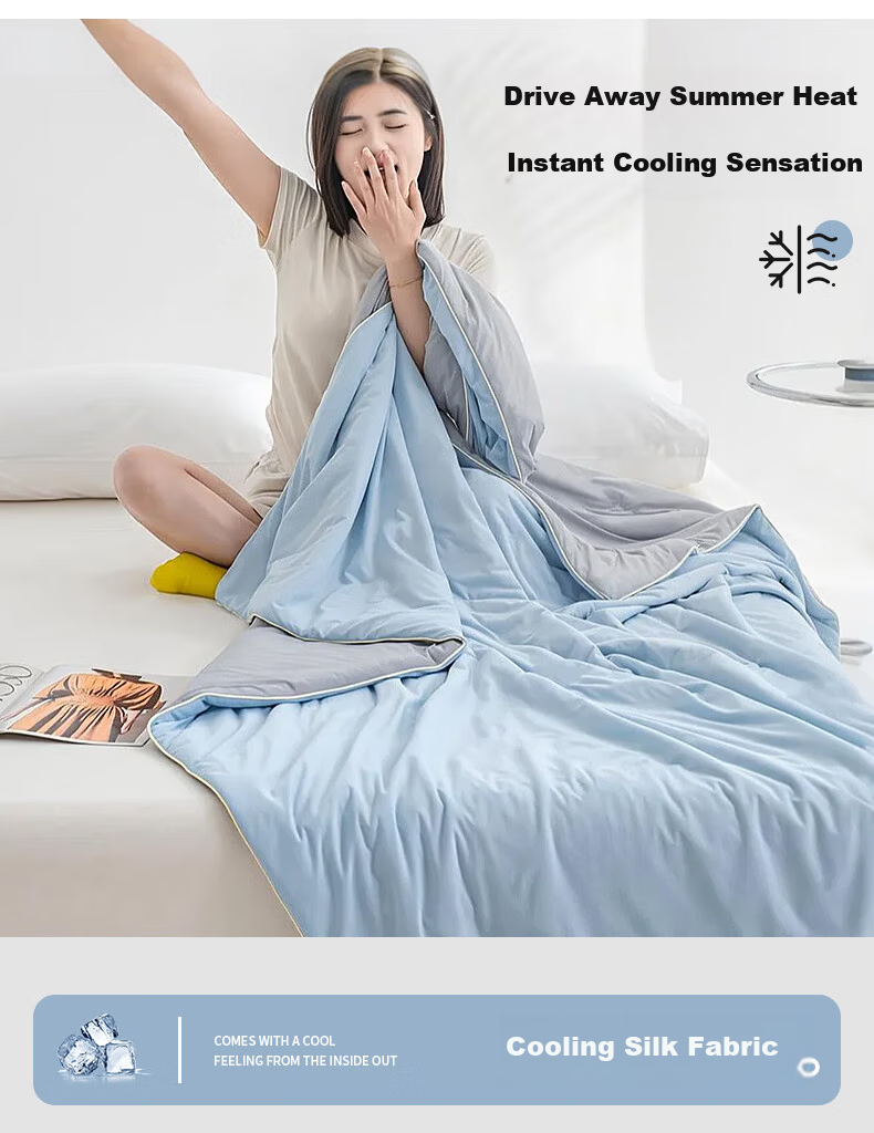 Grace A-Class Fabric Cooling Silk Summer Quilt Cooling Value 0.21 Summer Ice Silk Air Conditioning Quilt 200*230cm 1
