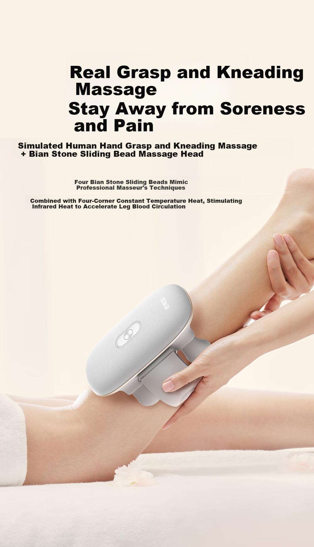 Breo Leg Massager T1 Calf Massager Slimming Leg Shaping Kneading Heat Therapy Calf Massager Muscle Warmer Gift for Parents and Girlfriend Birthday 10