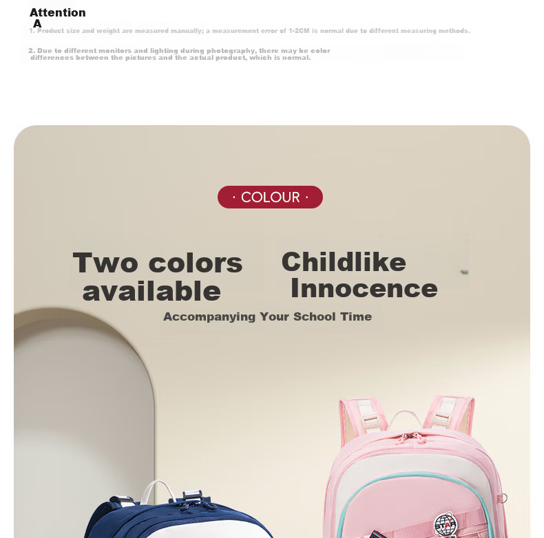 FUTURE STAR Girls' Primary School Backpack High-Value Spine Protection Large Capacity Lightweight Junior High School Boys' Pink Double Shoulder Bag for Grades 3-6 7
