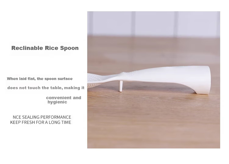 Danshi Zhiyuan Non-Stick Rice Scoop Household Standing Rice Paddle for Rice Cooker White 6