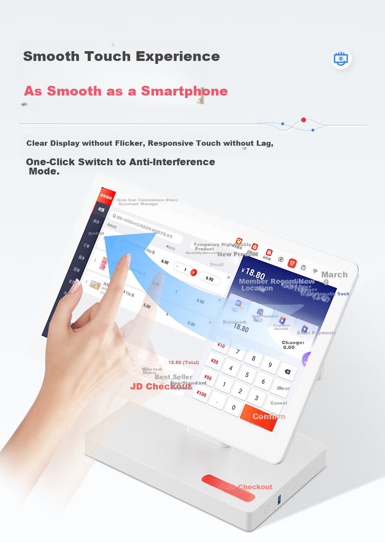 JD Cash Register All-in-One Retail POS System for Supermarkets Convenience Stores Weighing Restaurant Ordering Commercial Cashier Membership Management System 13