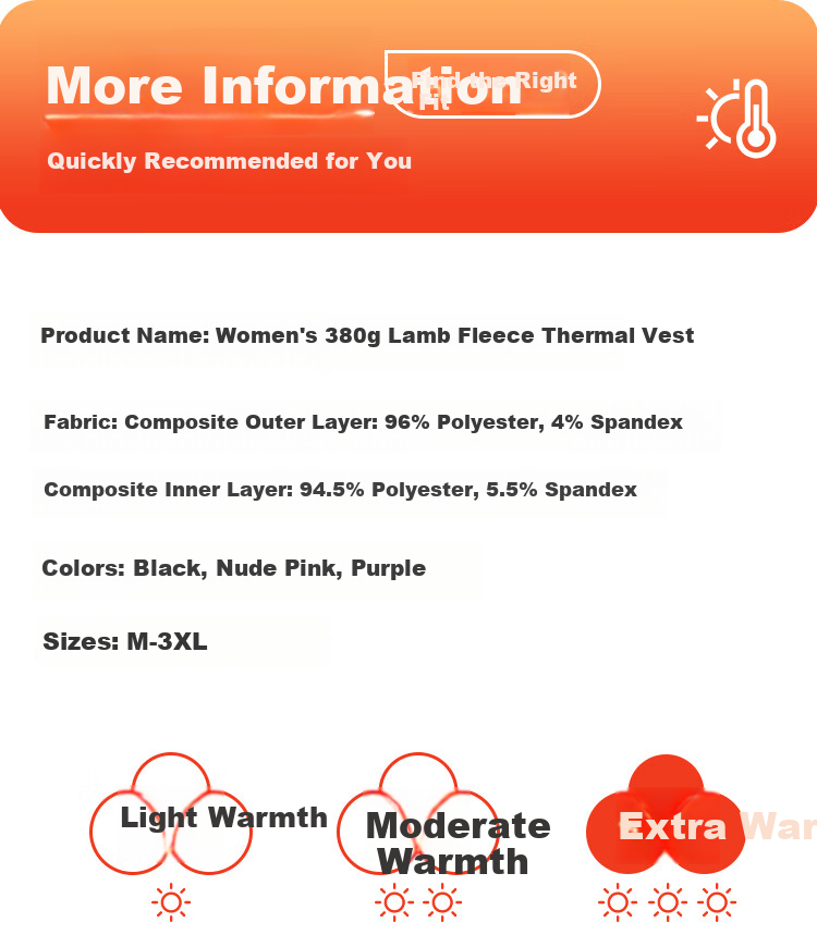 LangSha Autumn Winter Warm Lamb Fleece Thickened Antibacterial Mite-Resistant Vest Women's Thermal Base Layer Sleeveless Top 13