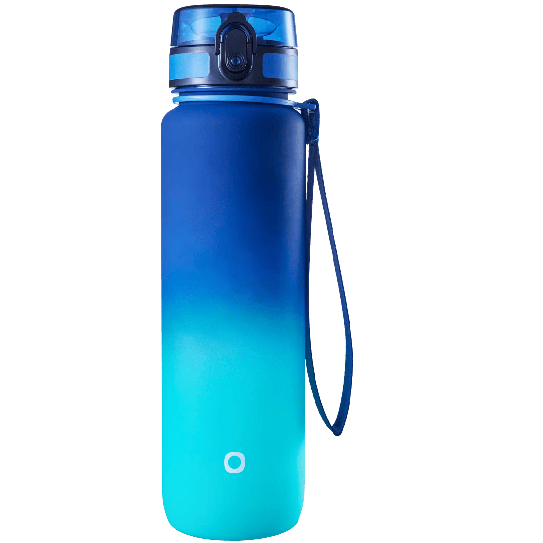 JD Original Sports Water Bottle, Tritan Cup, Large Capacity, Convenient for Outdoor Use And Carrying, Blue-Green Gradient, 1L
