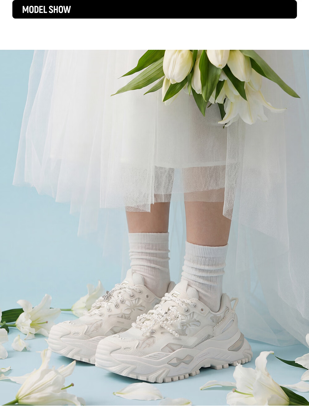 FILAFUSION Fila Trendy Hard Candy Garden Bloom Dad Shoes 26 Summer New Thick Sole Height Increasing Casual Shoes 29