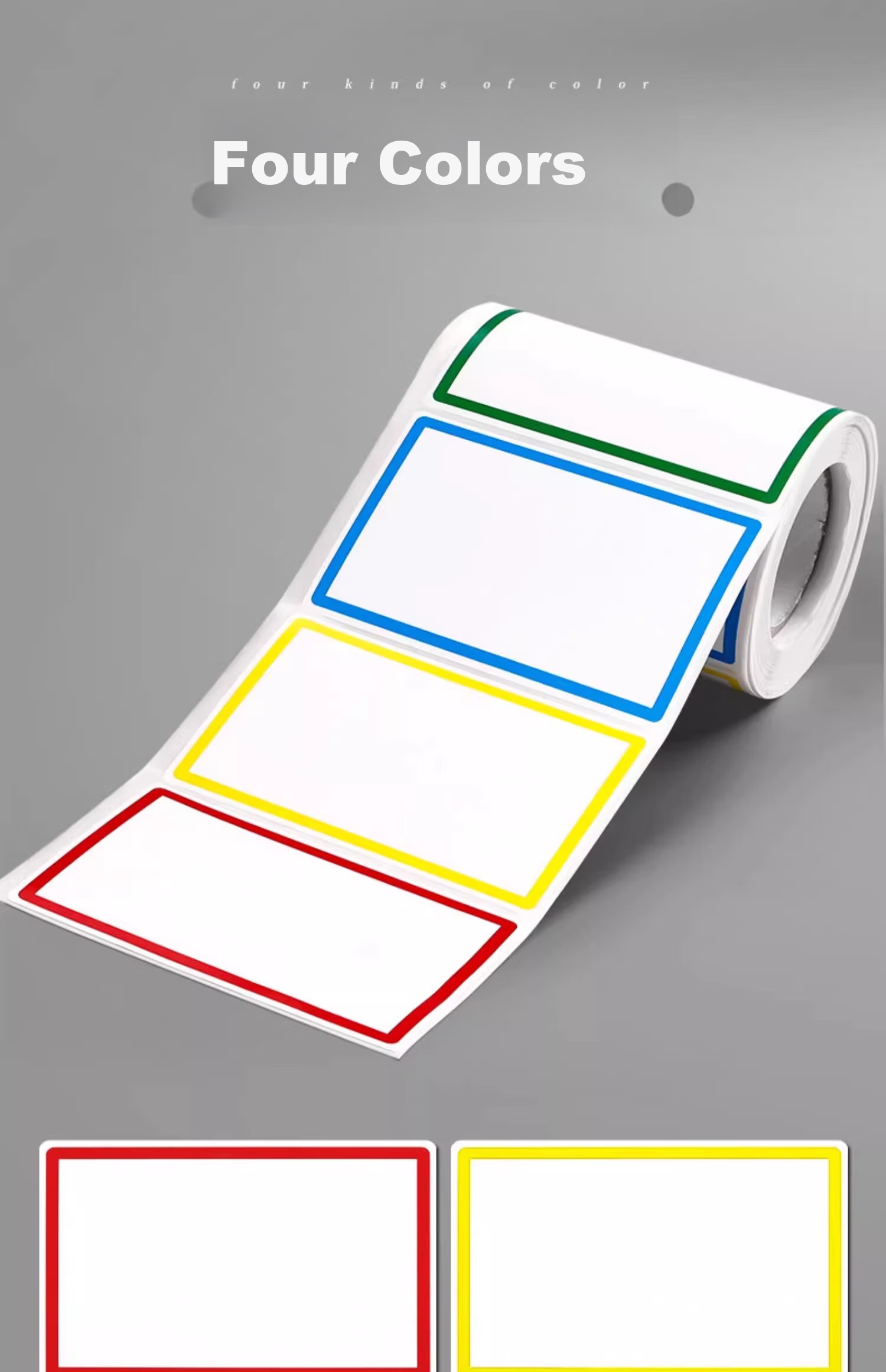 GOTOVAN Large Self-Adhesive Label Stickers Colorful Waterproof Price Tags Handwritten Name Labels for Books Fruits Classification 3