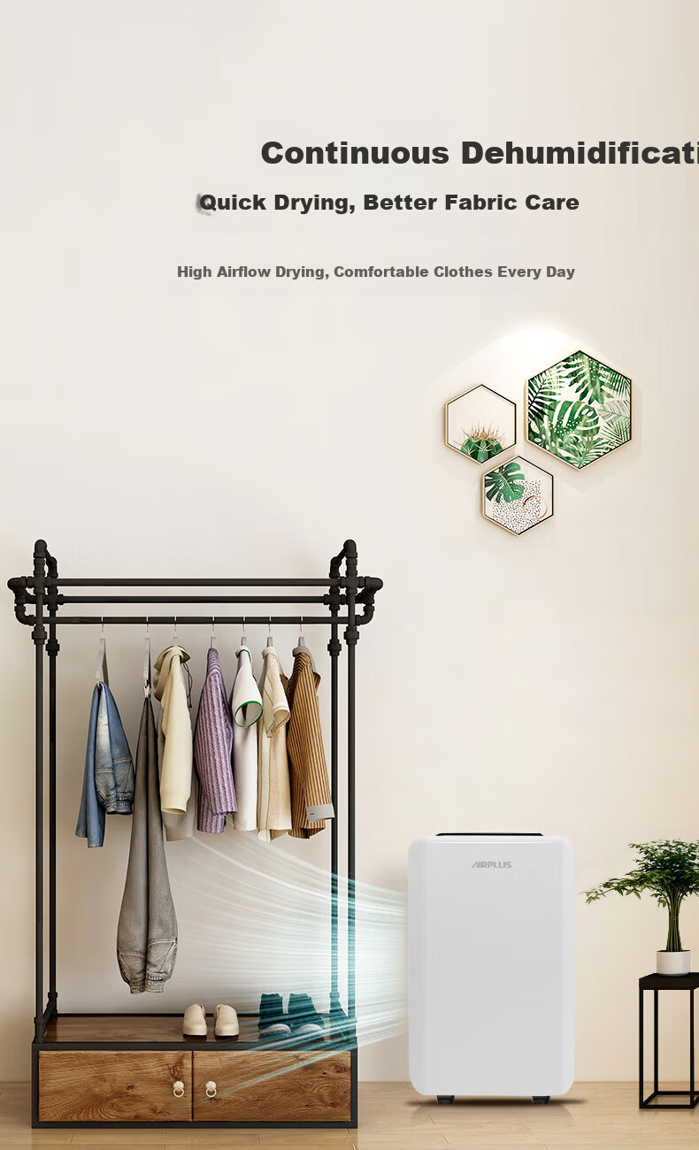 Aipulaisi Dehumidifier Home Large Area Basement Dehumidifier 31L/Day High-Efficiency Compressor AP31-1908EW 10