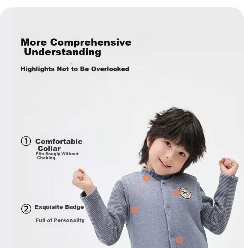 NUBIWU Kids' Warm Vest Autumn and Winter Big Kids' Inner Wear Cotton-Padded Vest Girls' Thickened School Uniform Artifact Boys' Shoulder Pads 11