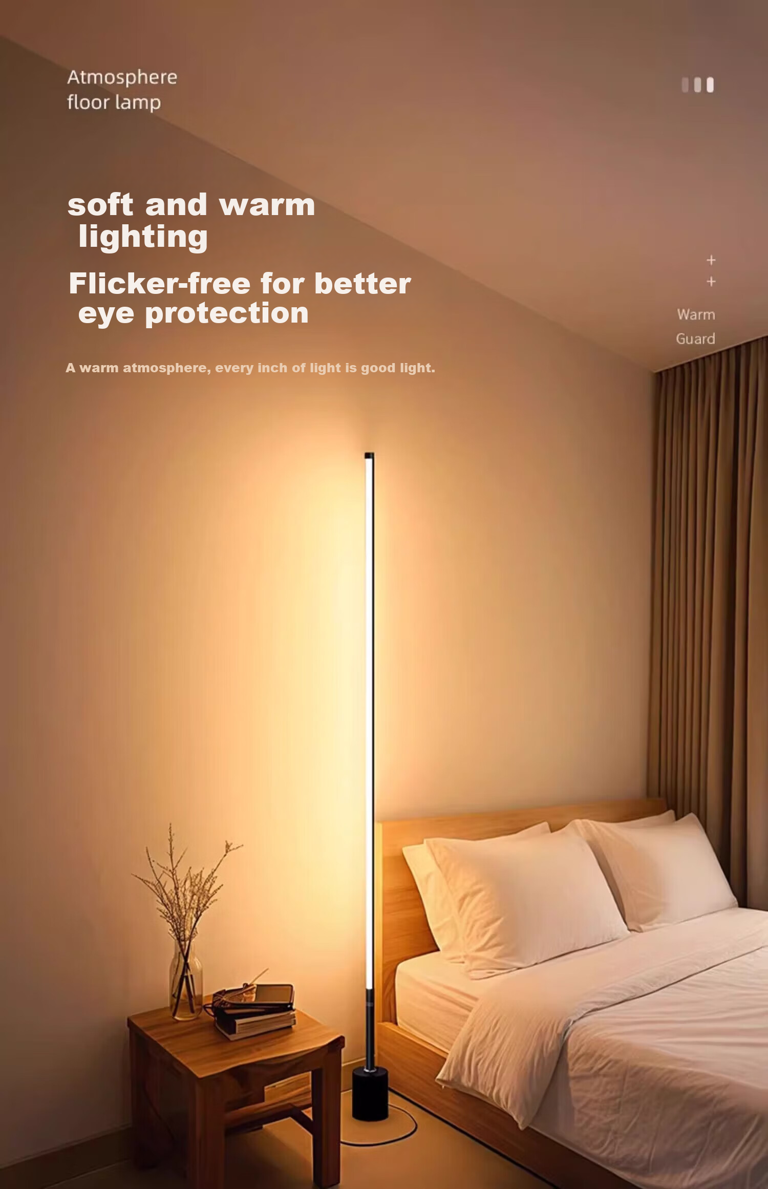 Samsung Lighting Decorative Floor Lamp for Living Room Bedroom Bedside Ambiance Reading Baby Nursing Sleep Warm Light 5