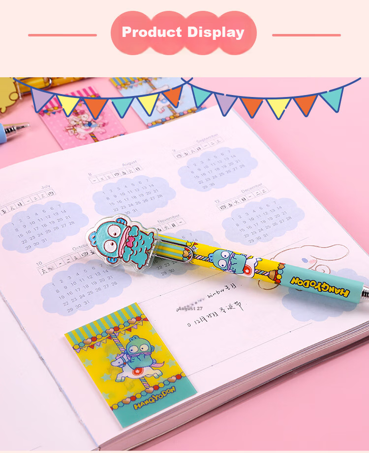 Kinbor Xbrunch Brother Blind Box Click Retractable Neutral Pen High-Value Quick-Dry ST Signature Pen Brush Pen Acrylic Clip Exam Writing Pen - Good Friends Series 11