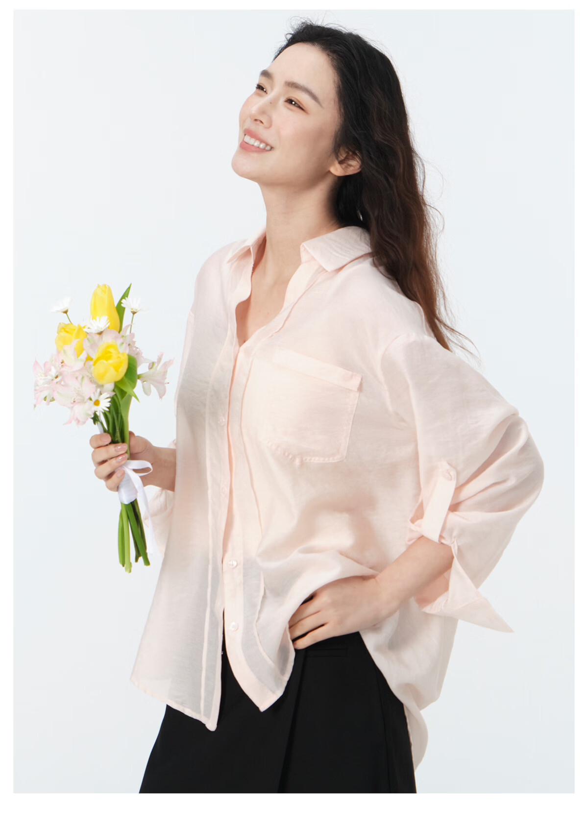RA&RN RARN/Love Like You Lightweight Lapel Lyocell Shirt 37