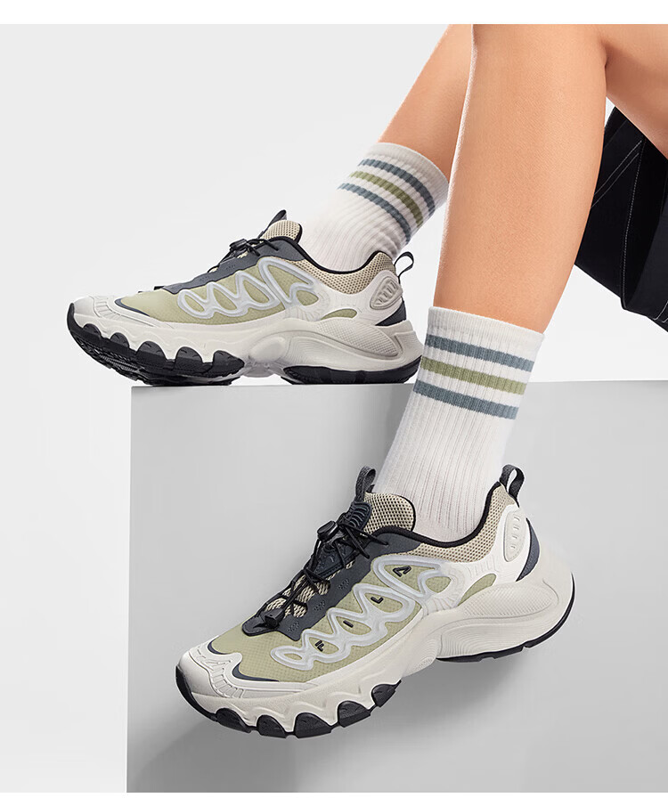 FILA Official Men's Mushroom Dad Shoes 2026 Summer New Casual Retro Sports Shoes 35
