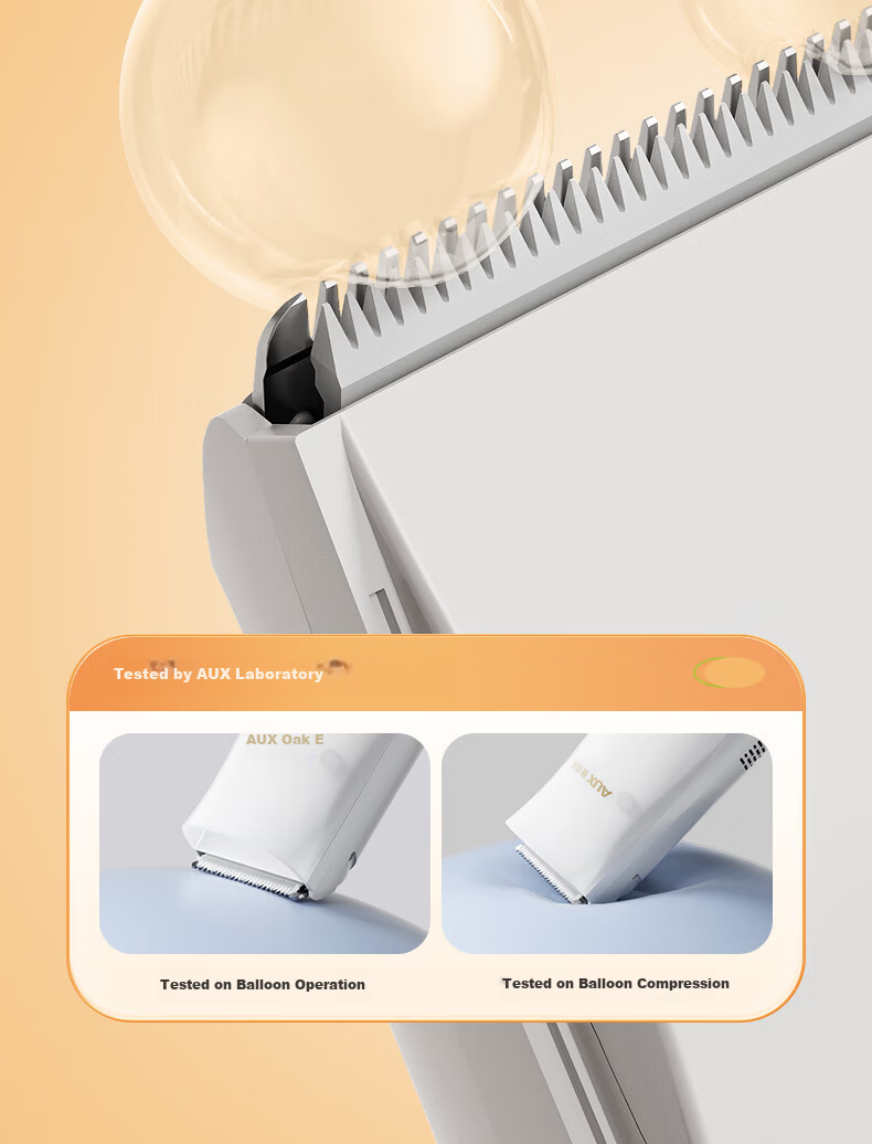 AUX Automatic Baby Hair Clipper Children's Trimmer Newborn Hair Shaver Safe Scalp Electric Hair Cutter Baby Haircut Tool 11