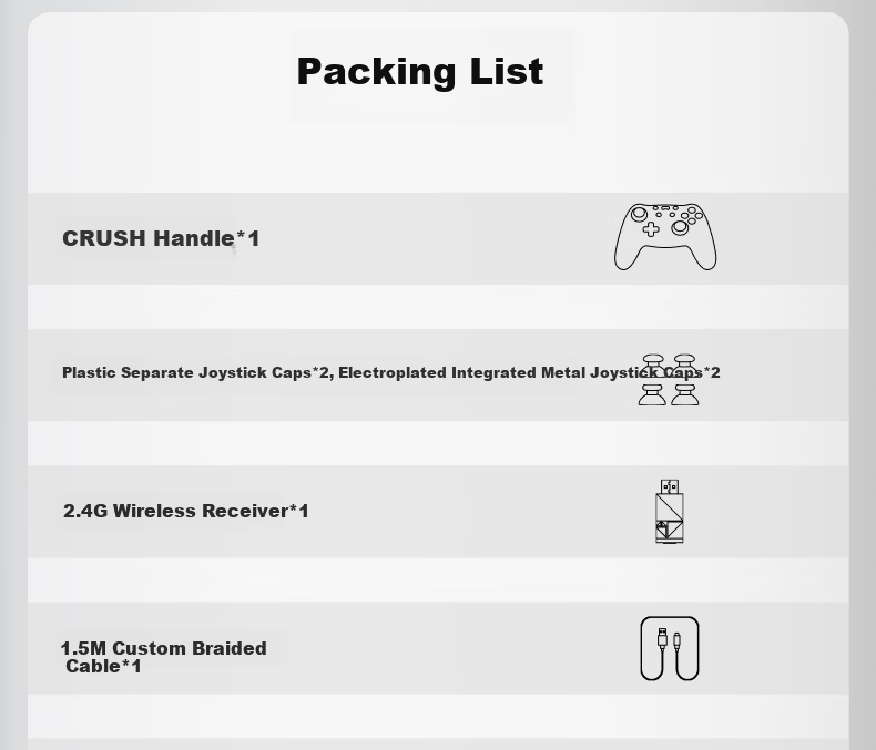 PB TAILS x Three-Body "Water Droplet CRUSH" Metal Wireless Gaming Controller Collector's Edition for Switch 1/2, Steam, NS2, PC with Hall TMR Joystick 46