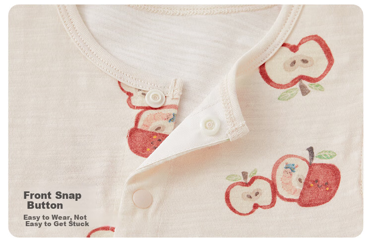 Weishi Muni [Slub Cotton] Baby Romper Summer Short Sleeve Thin Cute Baby Girl Clothes Summer Outfit 3