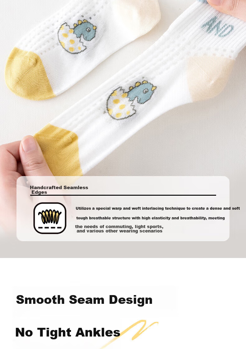 Mianmanman Children's Socks, Summer Thin Style, Xinjiang Cotton, Baby And Big Kids, Boys Summer Mesh Breathable Short Socks, 7 Pairs 6