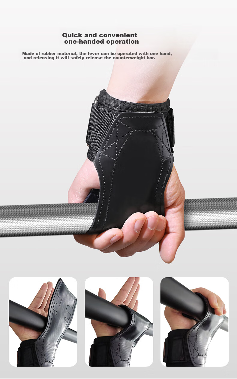 PROIRON Puli'ai Pull-Up Assist Bands Fitness Rubber Anti-Slip Palm Grips for Pull-Ups And Single Bars, Glossy Surface, Size L, 1 Pair 4