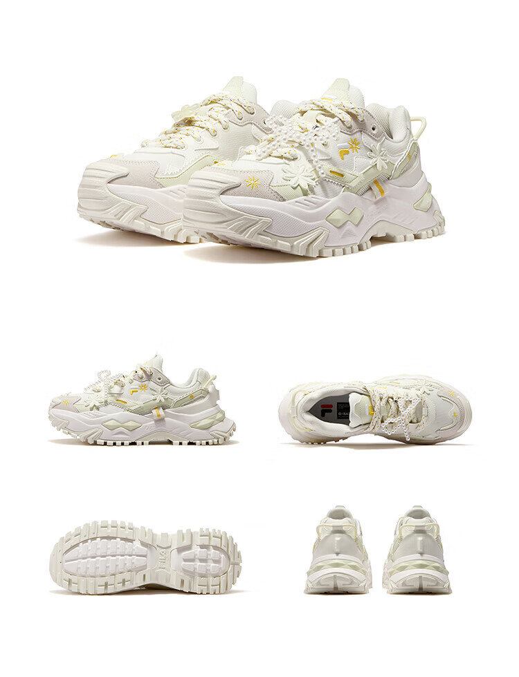 FILAFUSION Fila Trendy Hard Candy Garden Bloom Dad Shoes 26 Summer New Thick Sole Height Increasing Casual Shoes 41