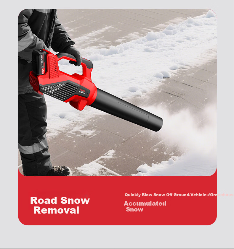 DELIXI ELECTRIC Lithium Battery Hair Dryer Industrial High-Power Fan Rechargeable Blower Snow Blower Dust Removal Household Electric Blowing Tool 9