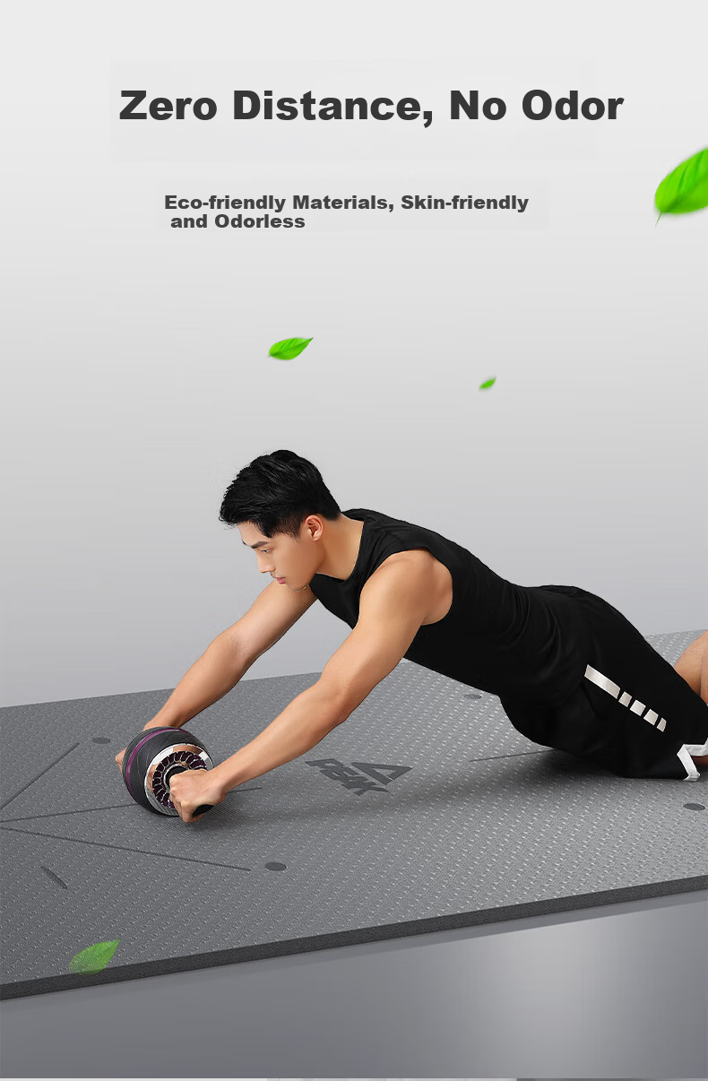PEAK Professional Yoga Mat for Men And Women, Home Fitness TPE Positioning Line Non-Slip Thickened Widened Beginner Floor Mat 9