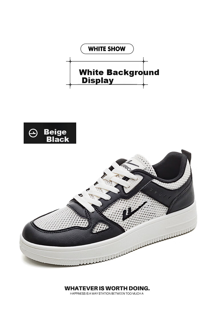 Warrior Official Men's Sneakers 2026 Summer New Comfortable Versatile Mesh Shoes Men Beige Black Size 41 22