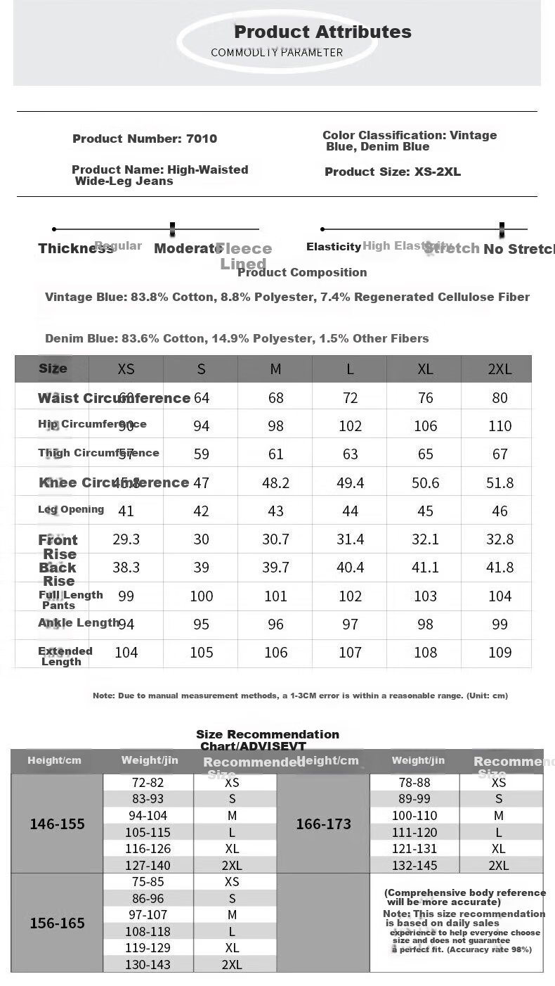 Pierre Cardin Women's Winter Denim Jeans Simple Soft Breathable Casual Slim Fit Straight Wide Leg Retro Blue M 7
