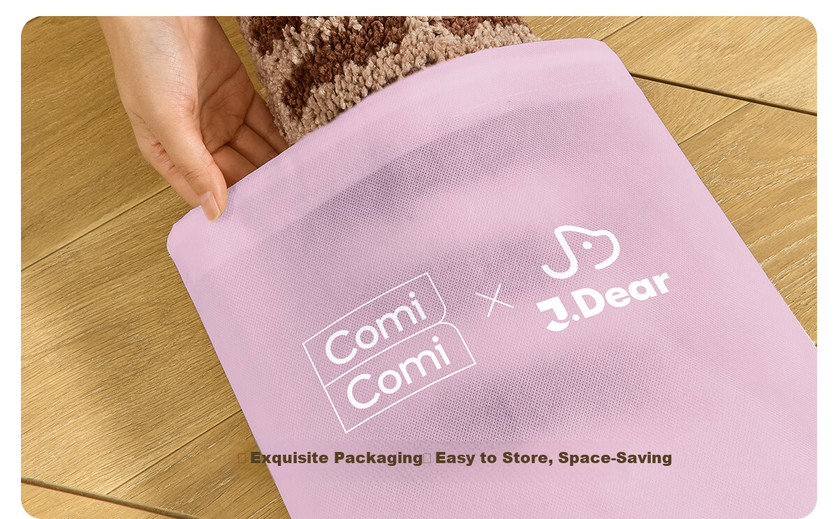 COMICOMI x JDear JD.com Co-branded Bathroom Water-Absorbent Non-Slip Floor Mat Flocked Shower Foot Mat 40*60cm 11