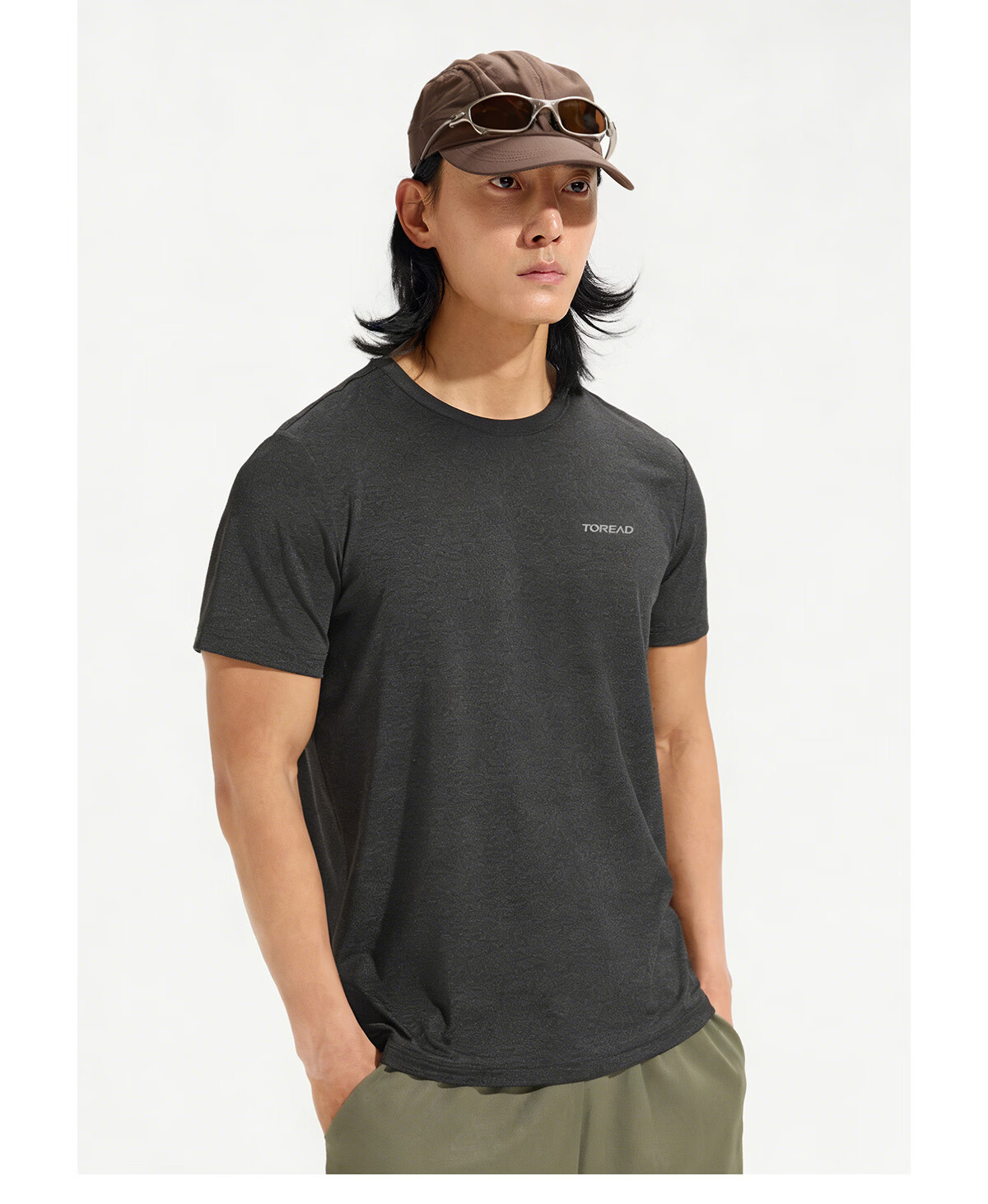 TOREAD Quick-Dry T-Shirt 26 Spring Summer New Couple Breathable Short Sleeve Sun Protection Round Neck Stretch Sports Top TAJJBO81754 16
