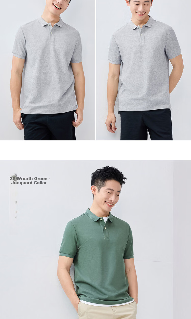 Giordano 2026 Summer Tech Ice Oxygen Cooling Antibacterial Jacquard Polo Shirt Men 01016398 14