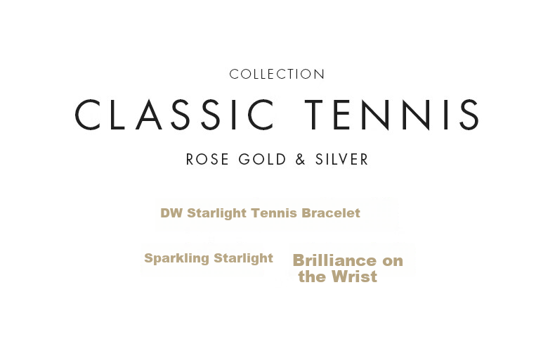 DanielWellington [Mashixun Style], DW Bracelet for Women, Starlight Tennis Bracelet, Rose Gold Fashion Luxury, 387 Birthday Gift for Girls 2