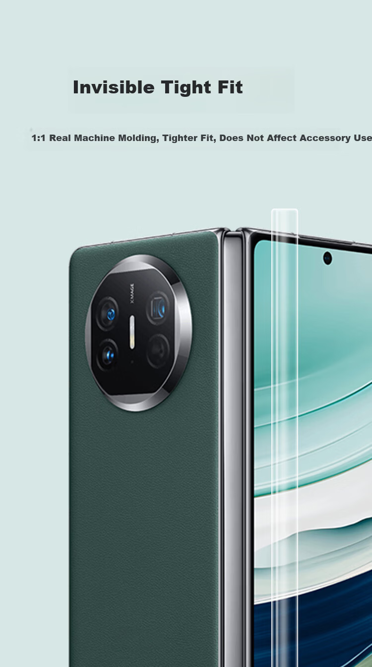 KOOLIFE Huawei Mate X7 Tempered Glass Screen Protector Foldable Phone Film Full Coverage Ultra-Thin HD Anti-Drop Fingerprint Resistant 4