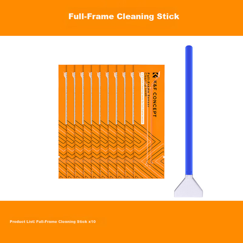 K&F CONCEPT Cleaning Rod Set for DSLR Camera CMOS Sensor CCD Cleaner Half-Frame Dust Cleaning Tool Compatible with Canon Sony Nikon Full-Frame Cleaning Rods*10