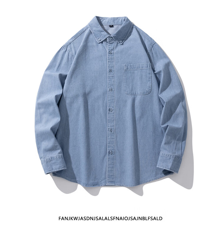 TUCANO Women's Denim Shirt Spring Summer Loose Casual Comfortable Slim Fit Long Sleeve Jacket Mid Blue L 15