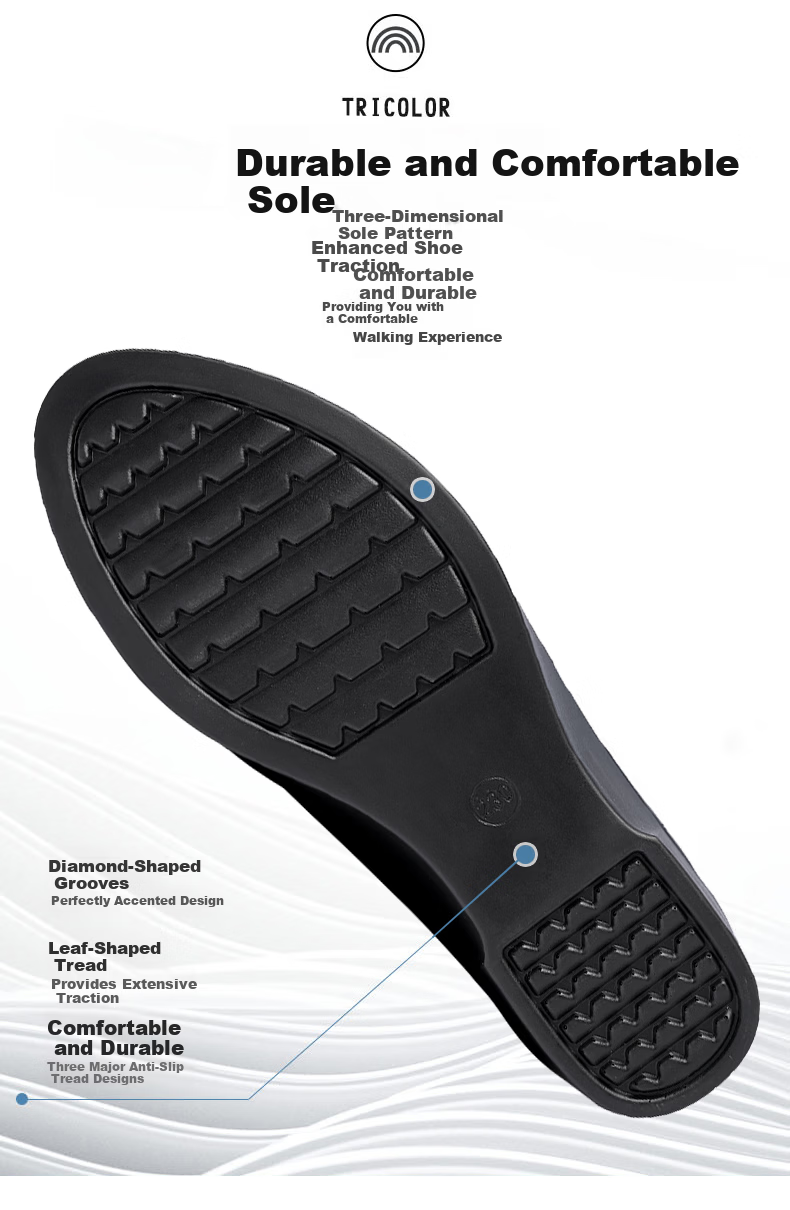 SPIDER KING Women's Low-Cut Leather Shoes Comfortable Versatile Thick Sole Wedge Work Professional Mom Shoes Black Size 37 7
