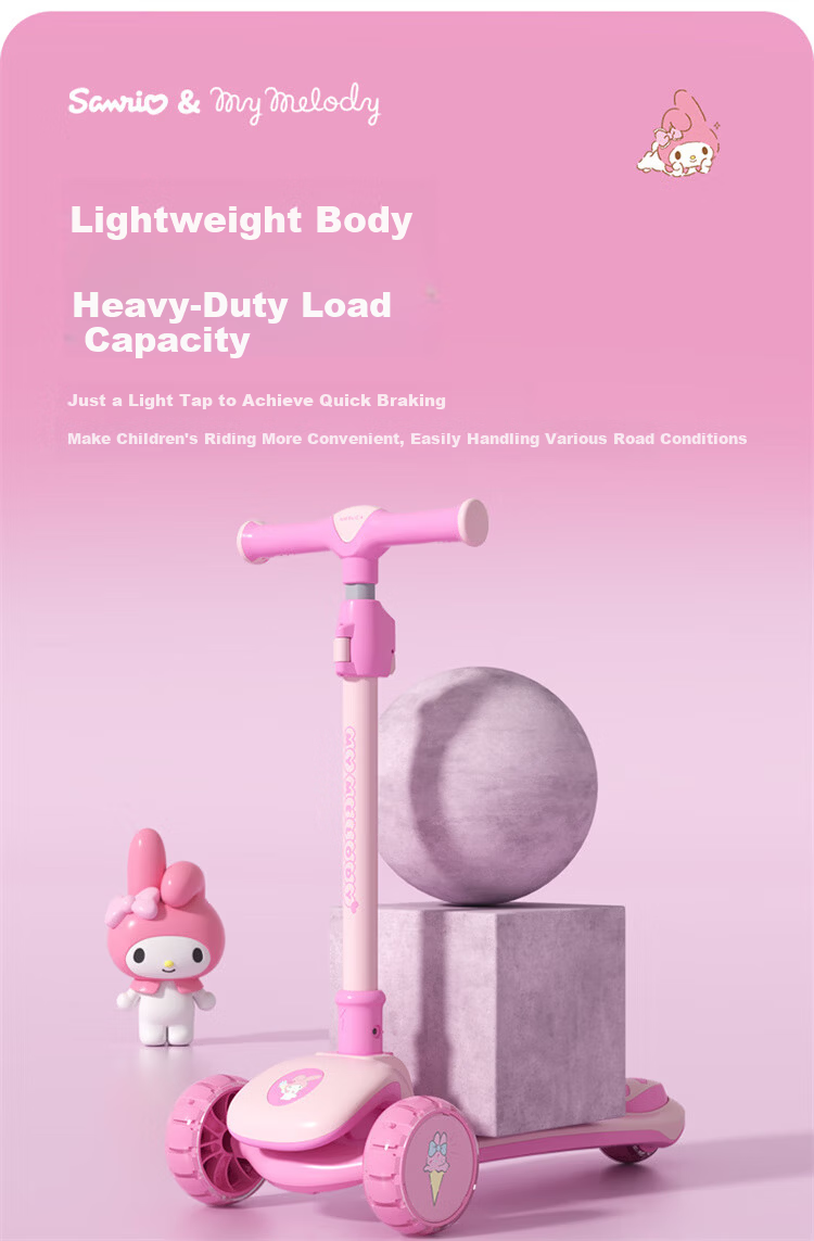 Mesuca Children's Scooter: Rideable, Pushable, And Sliding Two-In Multifunctional Walker with Flashing Lights, Foldable, And Adjustable Height 9