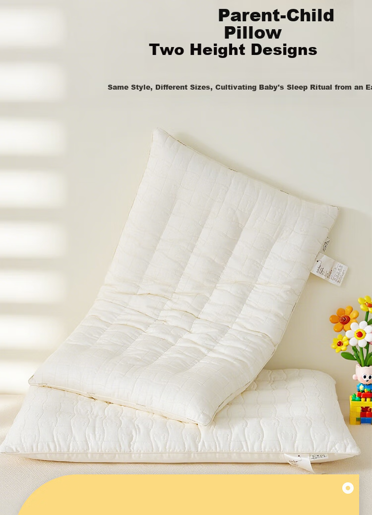 Ranpai Children's Pillow, Cervical Spine Protection, Deep Sleep, Nap, Student Pillow, Beige, for Ages 4-16, 40*60cm 10
