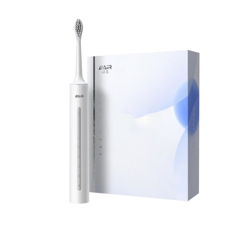 BAIR Electric Toothbrush for Adults, Sonic Vibration Soft Bristles, Couple's Version, Student-Friendly Smart Model for Men And Women (Deluxe Edition with 6 Brush Heads)