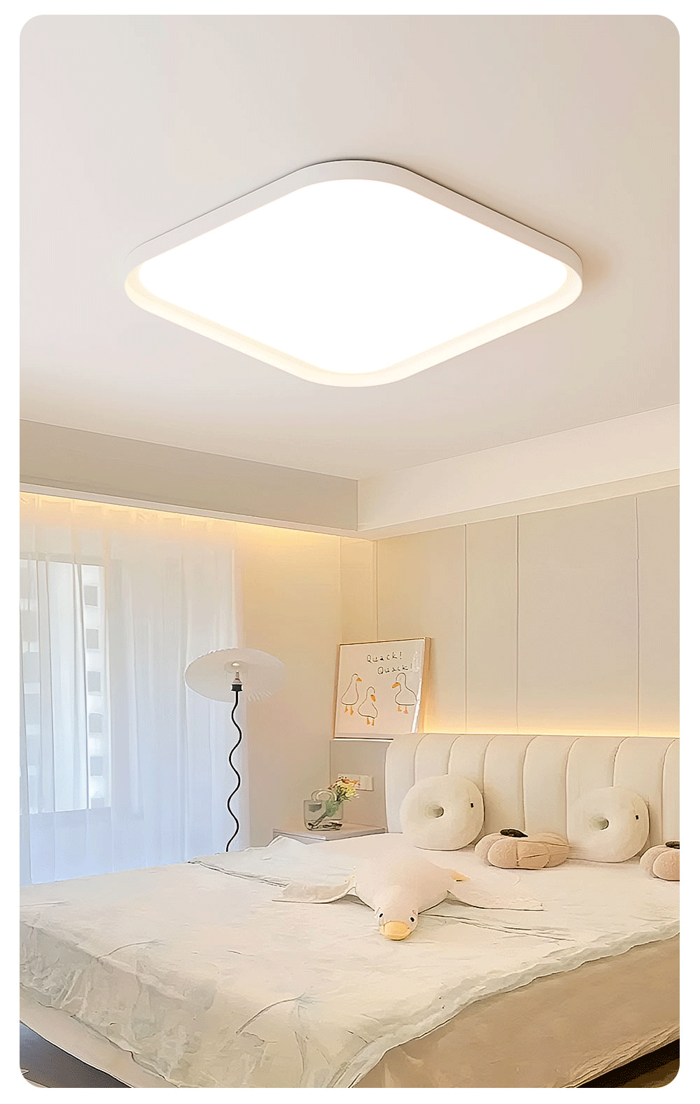 Xinfei Ultra-thin Eye-protective Warm LED Ceiling Light for Bedroom Corridor Study Modern Minimalist 9