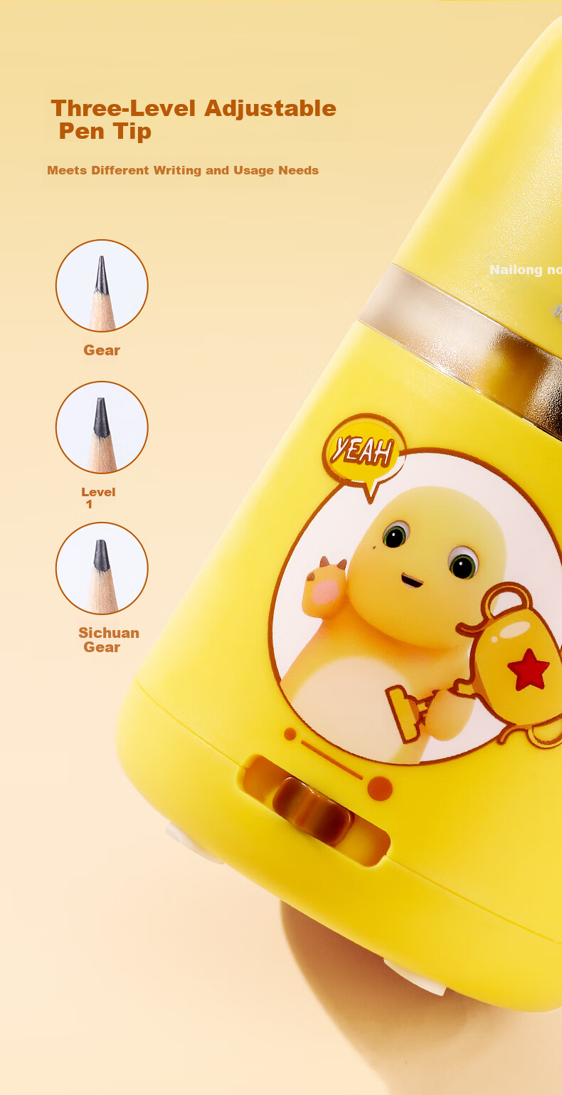 Astronomy Milk Dragon Collaboration Automatic Pencil Sharpener Electric Pencil Sharpener for Primary School Students Children's Study Stationery Mini Rotary Pencil Sharpener 8