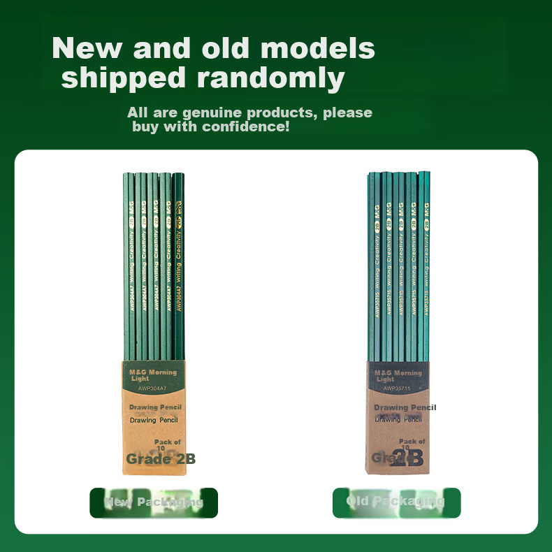 M&G Stationery HB Pencils, 10 Pieces, Green Wooden Hexagonal Pencils for Primary School Students, Exam-Specific Writing Pencils, Summer Vacation Handwriting And Drawing Practice AWP304A6 11