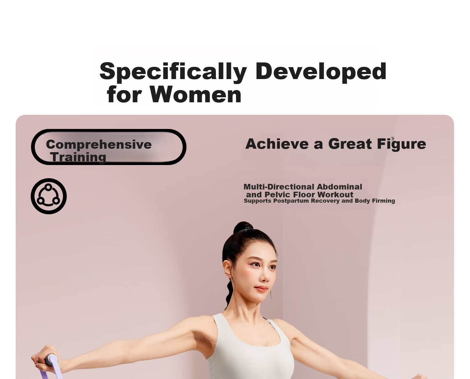 Yottoy Detachable Abdominal Board Automatic Rebound Ab Wheel Roller Professional Silent Abs Trainer for Weight Loss and Belly Slimming 6