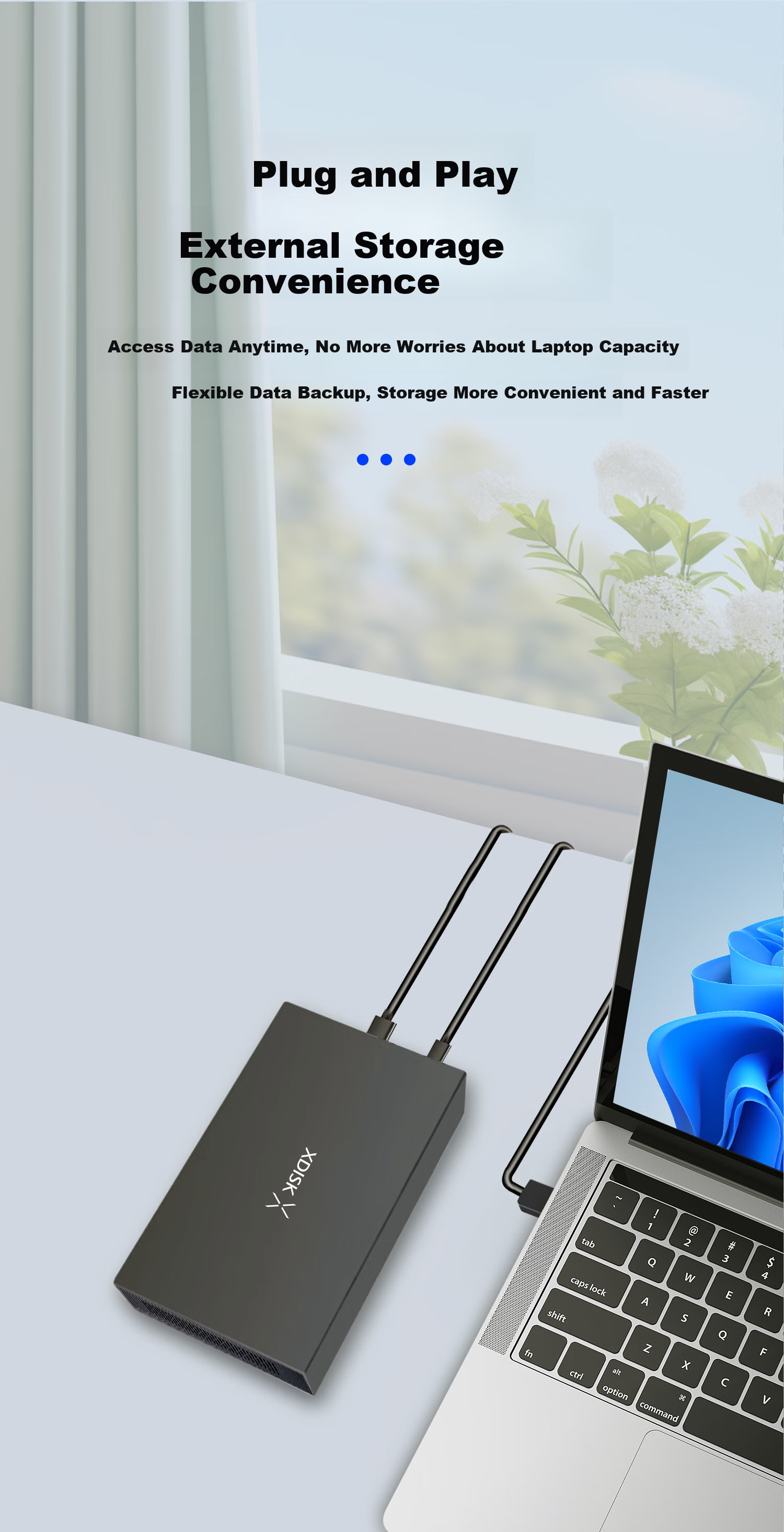 XDISK 6TB Portable Hard Drive USB 3.1 Desktop Hard Drive Type-C External Computer TV Gaming Metal 3.5-Inch Hard Drive Home Data Storage 4