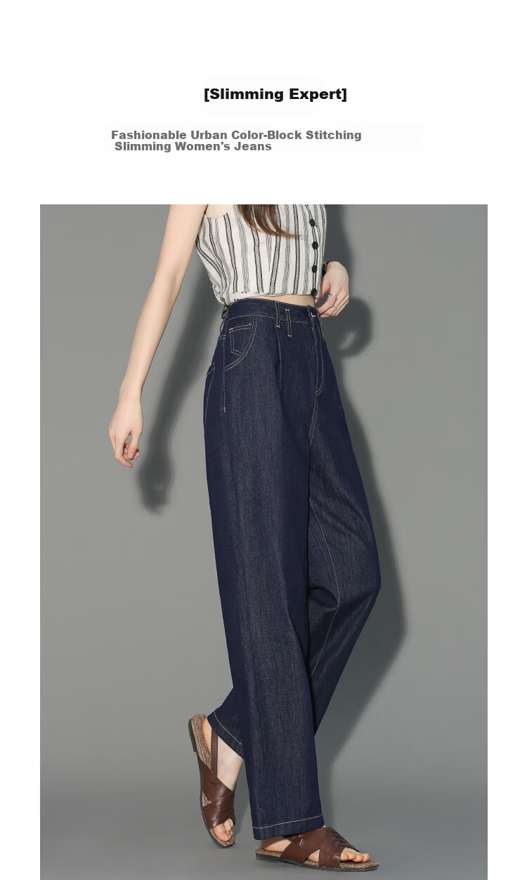 Demana Slimming Summer Cloud Oxygen Cotton Harem Pants Color-Blocked Piped Concealing Pleated Jeans for Women Premium Feel 1